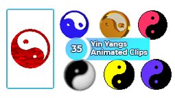 Yin Yangs Animated Clips Art: Fun and Unique Graphics for Photos