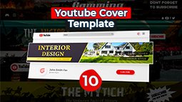 Bold and Minimalistic Youtube Covers Pack 1 - Stand Out with Clean Graphics