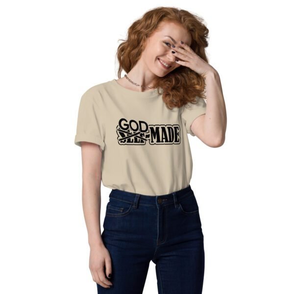 Organic Cotton Unisex T-Shirt in Cotton Pink, Dark Heather Blue, Desert Dust, Fraiche Peche, Heather Grey, Lavender, Red, and White – Sizes S-4XL – Eco-Friendly Spiritual Tee - Image 7