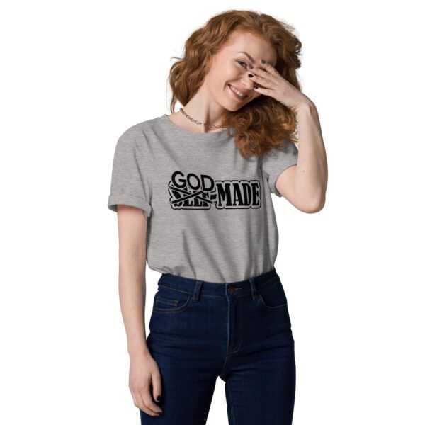 Organic Cotton Unisex T-Shirt in Cotton Pink, Dark Heather Blue, Desert Dust, Fraiche Peche, Heather Grey, Lavender, Red, and White – Sizes S-4XL – Eco-Friendly Spiritual Tee - Image 5