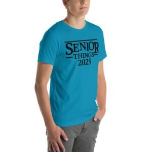 Senior Year T-Shirt 2025 in Aqua, Berry, Citron & More - 100% Combed Cotton - Lightweight & Comfortable - Available in XL, 2XL, 3XL - Ideal for Senior Year Celebrations