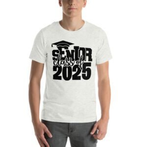 Senior Pride Shirt Class of 2025 in Aqua, Ash, Citron, Heather Mint, Heather Prism Ice Blue, Kelly, Olive, Red, White - Available in 2XL, 3XL, 4XL, L, M, S, XL - 100% Cotton - Lightweight & Comfortable - Perfect for Seniors - On-Demand Production - Reduce Overproduction - Ideal for Senior Pride - T-Shirts for Seniors