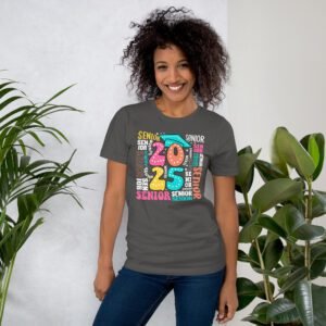 Senior Year 2025 T-Shirt Collection: Soft Cotton Blend in Various Colors & Sizes - Perfect for Seniors - On-Demand Production - Shop Now!