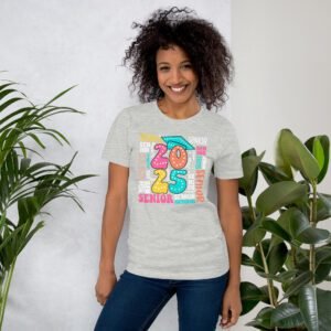 Senior Year 2025 T-Shirt Collection: Soft Cotton Blend in Various Colors & Sizes - Perfect for Seniors - On-Demand Production - Shop Now!
