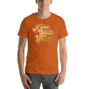 Autumn Aqua Unisex T-Shirt in Heather Orchid Berry Ocean Blue - XS-5XL | Lightweight