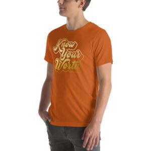 Autumn Aqua Unisex T-Shirt in Heather Orchid Berry Ocean Blue - XS-5XL | Lightweight