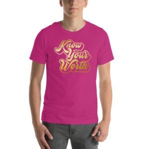Autumn Aqua Unisex T-Shirt in Heather Orchid Berry Ocean Blue - XS-5XL | Lightweight