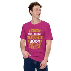 Get Motivated with our Workout Inspiration Shirt - Stay Fit and Healthy at the Gym | Available in Aqua, Berry, Black, and Dark Grey Heather | Sizes S-4XL | Fitness T-Shirt