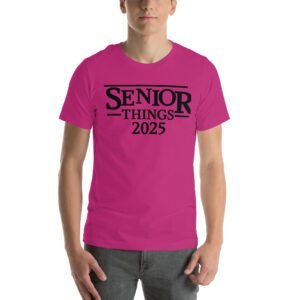 Senior Year T-Shirt 2025 in Aqua, Berry, Citron & More - 100% Combed Cotton - Lightweight & Comfortable - Available in XL, 2XL, 3XL - Ideal for Senior Year Celebrations