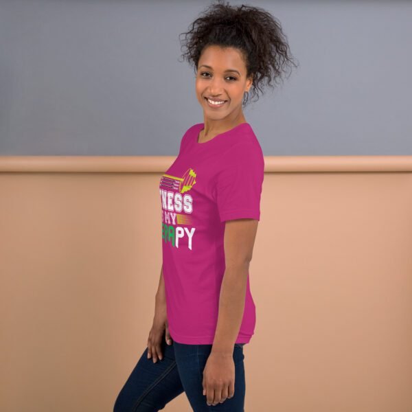 Fitness Is My Therapy Shirt - Berry, Black, Brown | S-4XL | 100% Cotton | Lightweight - Image 43