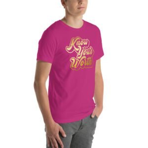 Autumn Aqua Unisex T-Shirt in Heather Orchid Berry Ocean Blue - XS-5XL | Lightweight