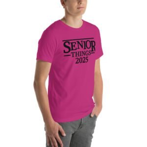Senior Year T-Shirt 2025 in Aqua, Berry, Citron & More - 100% Combed Cotton - Lightweight & Comfortable - Available in XL, 2XL, 3XL - Ideal for Senior Year Celebrations