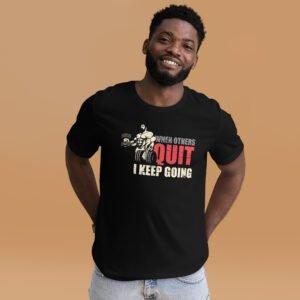 Quit Design Straightforward Message Shirt in Berry, Black, Forest, Navy - Sizes S-4XL | 100% Cotton | Lightweight