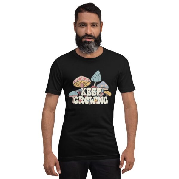 Keep Growing Inspirational Tee-shirt in Black, Navy, Lilac, and Peach - XS-4XL - Soft Fabric - Image 2