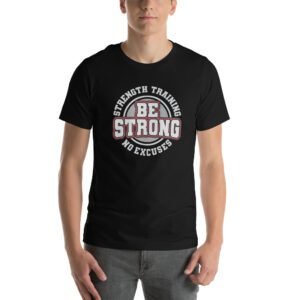 Be Strong in Style with Our Strength Training T-Shirt | Aqua, Berry, Black, True Royal | S-4XL | 100% Cotton | Fitness Tee