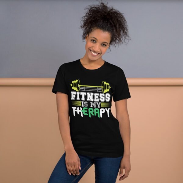 Fitness Is My Therapy Shirt - Berry, Black, Brown | S-4XL | 100% Cotton | Lightweight - Image 5