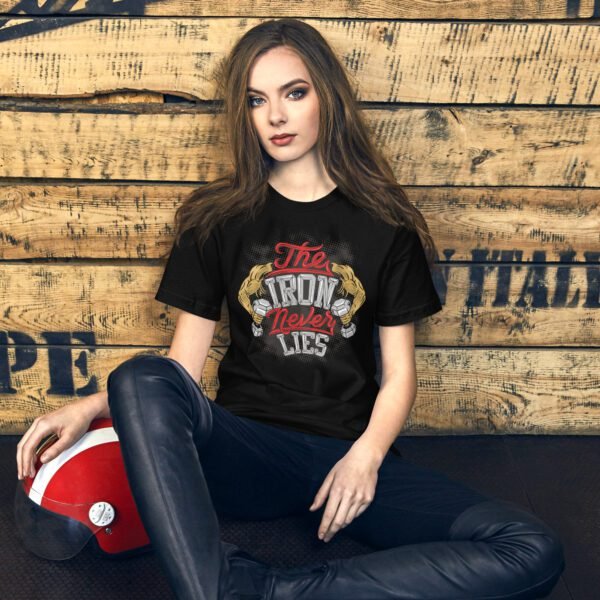 Premium Strength Training Tee - The Iron Never Lies | Black, Brown, Red, Navy | XS-5XL | 100% Cotton | Fitness T-Shirt - Image 2