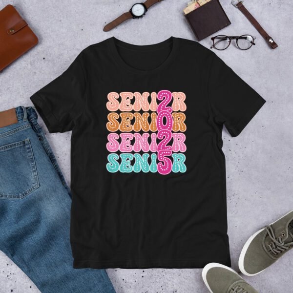 2025 Senior Class Tee-shirt in Black, Heather Midnight Navy, Mint, Peach, Kelly, Orange, Red, White | Sizes S-4XL | Soft - Image 2
