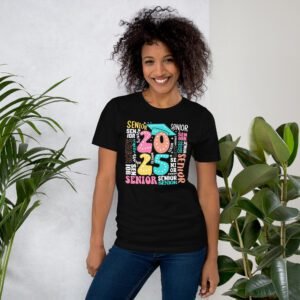 Senior Year 2025 T-Shirt Collection: Soft Cotton Blend in Various Colors & Sizes - Perfect for Seniors - On-Demand Production - Shop Now!