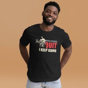 Quit Design Straightforward Message Shirt in Berry, Black, Forest, Navy - Sizes S-4XL | 100% Cotton | Lightweight