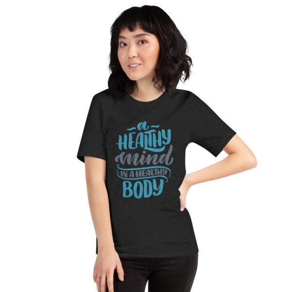 Mind and Body Fitness Shirt - Healthy Mind in a Healthy Body | Available in Various Colors and Sizes | Fitness T-Shirts - Image 2