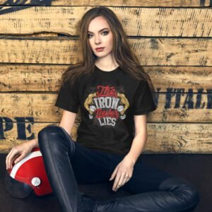 Premium Strength Training Tee - The Iron Never Lies | Black, Brown, Red, Navy | XS-5XL | 100% Cotton | Fitness T-Shirt