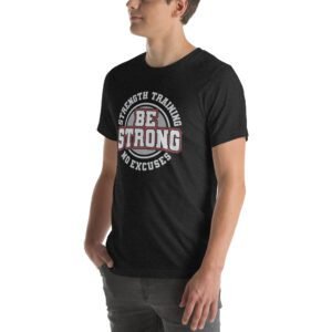 Be Strong in Style with Our Strength Training T-Shirt | Aqua, Berry, Black, True Royal | S-4XL | 100% Cotton | Fitness Tee