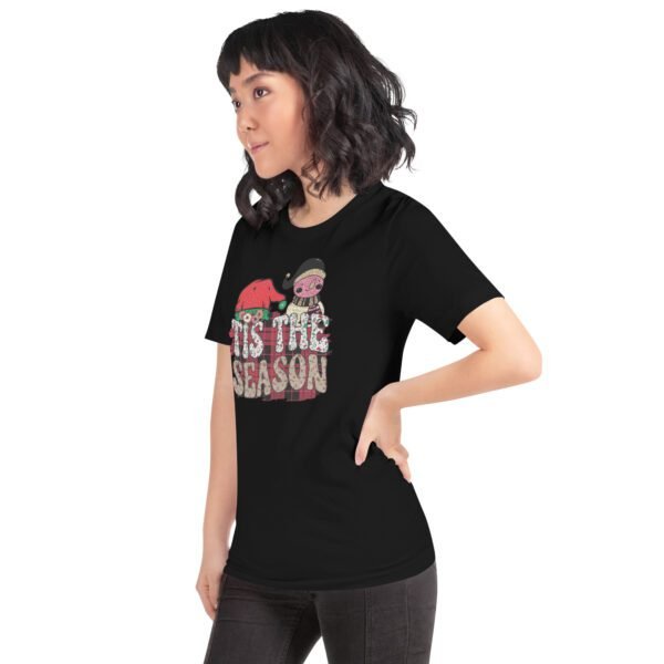 Festive Holiday Shirt in Athletic Heather, Black, Mint, Red, Toast, White - XS-4XL - 100% Cotton - Holiday T-Shirt for Men and Women - Image 2