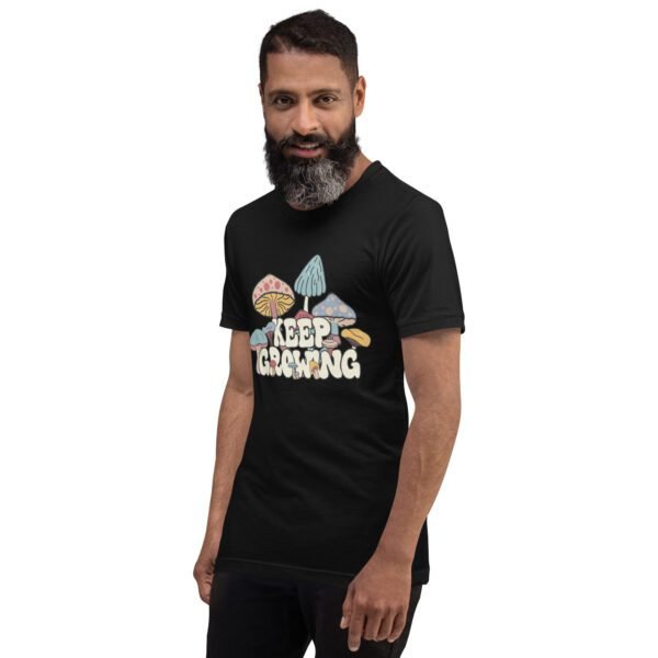 Keep Growing Inspirational Tee-shirt in Black, Navy, Lilac, and Peach - XS-4XL - Soft Fabric - Image 4