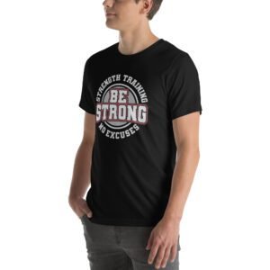 Be Strong in Style with Our Strength Training T-Shirt | Aqua, Berry, Black, True Royal | S-4XL | 100% Cotton | Fitness Tee