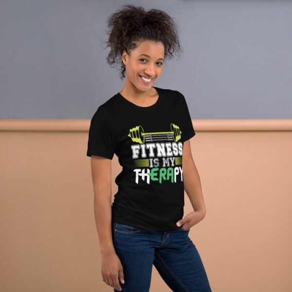 Fitness Is My Therapy Shirt - Berry, Black, Brown | S-4XL | 100% Cotton | Lightweight - Image 8