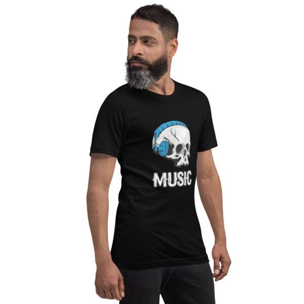 Music is My Life Premium Tee for Music Lovers in Black, Navy, Peach, Mustard, Red, White - XS-4XL - 100% Cotton - Lightweight - Image 5