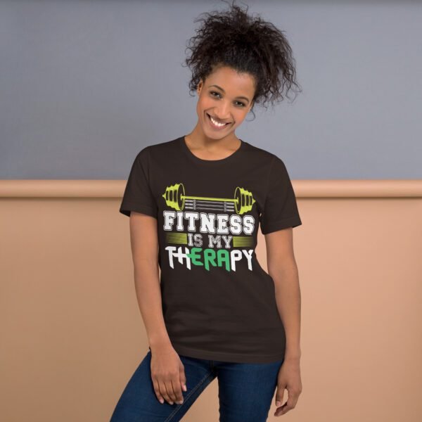 Fitness Is My Therapy Shirt - Berry, Black, Brown | S-4XL | 100% Cotton | Lightweight - Image 21