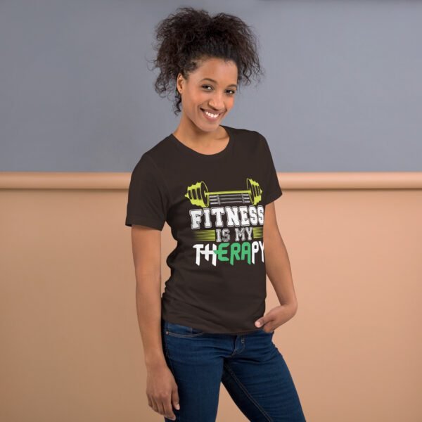 Fitness Is My Therapy Shirt - Berry, Black, Brown | S-4XL | 100% Cotton | Lightweight - Image 24