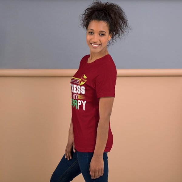 Fitness Is My Therapy Shirt - Berry, Black, Brown | S-4XL | 100% Cotton | Lightweight - Image 19