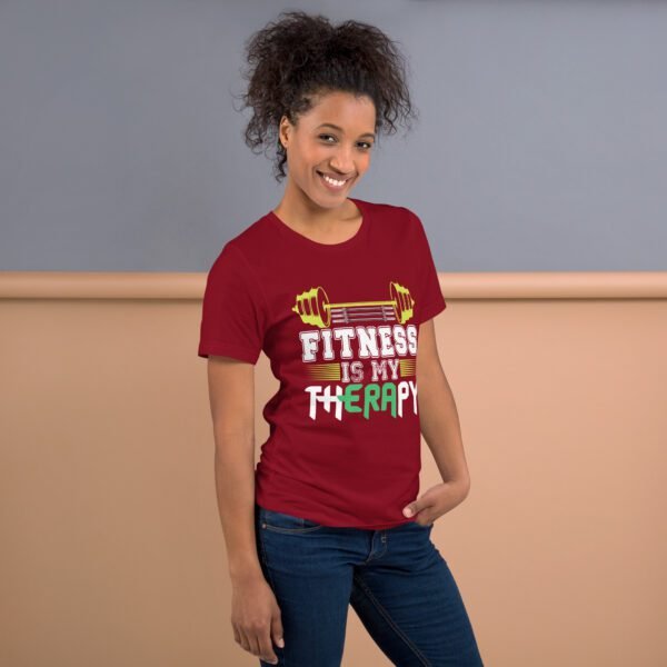 Fitness Is My Therapy Shirt - Berry, Black, Brown | S-4XL | 100% Cotton | Lightweight - Image 20