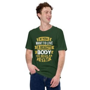 Get Motivated with our Workout Inspiration Shirt - Stay Fit and Healthy at the Gym | Available in Aqua, Berry, Black, and Dark Grey Heather | Sizes S-4XL | Fitness T-Shirt