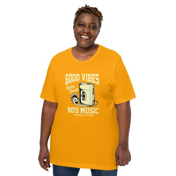 Retro 80's Music T-Shirt in Black, Gold, Navy, Raspberry, Olive, Orange, Red - Available in Sizes S-4XL - 100% Cotton - Lightweight & Comfortable - Music Tees - Image 22