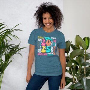 Senior Year 2025 T-Shirt Collection: Soft Cotton Blend in Various Colors & Sizes - Perfect for Seniors - On-Demand Production - Shop Now!