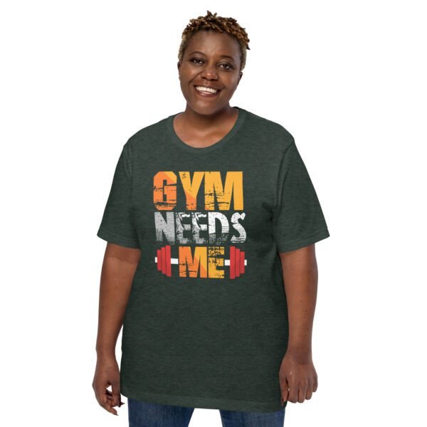 Premium Gym T-Shirt Collection: Black Heather, Brown, Cardinal, and More - Gym Needs Me - XS-5XL - 100% Cotton - Fitness Tees - Image 22