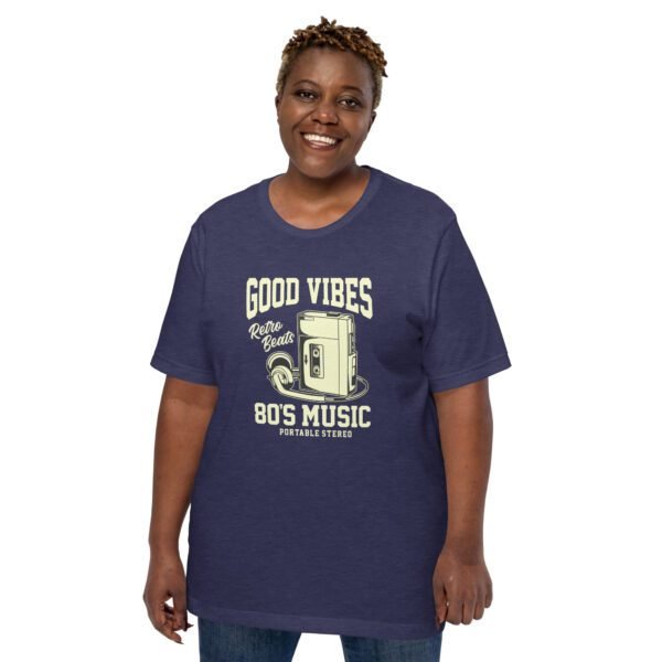 Retro 80's Music T-Shirt in Black, Gold, Navy, Raspberry, Olive, Orange, Red - Available in Sizes S-4XL - 100% Cotton - Lightweight & Comfortable - Music Tees - Image 5