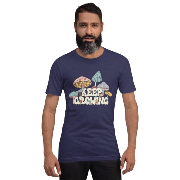 Keep Growing Inspirational Tee-shirt in Black, Navy, Lilac, and Peach - XS-4XL - Soft Fabric