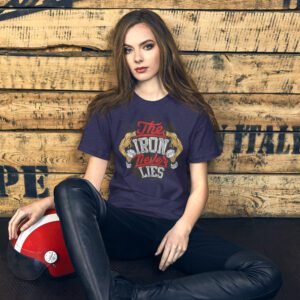 Premium Strength Training Tee - The Iron Never Lies | Black, Brown, Red, Navy | XS-5XL | 100% Cotton | Fitness T-Shirt
