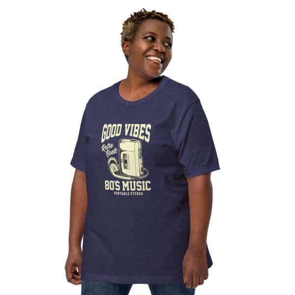 Retro 80's Music T-Shirt in Black, Gold, Navy, Raspberry, Olive, Orange, Red - Available in Sizes S-4XL - 100% Cotton - Lightweight & Comfortable - Music Tees - Image 7