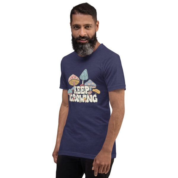 Keep Growing Inspirational Tee-shirt in Black, Navy, Lilac, and Peach - XS-4XL - Soft Fabric - Image 7