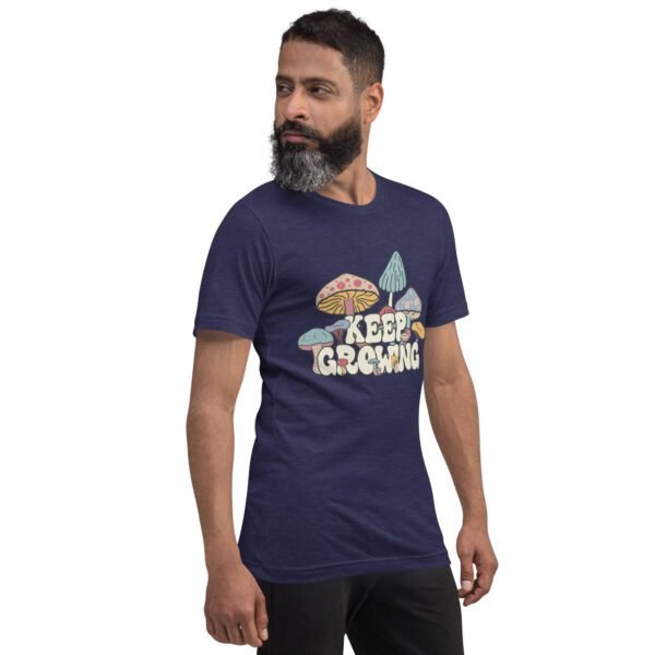 Keep Growing Inspirational Tee-shirt in Black, Navy, Lilac, and Peach - XS-4XL - Soft Fabric - Image 8