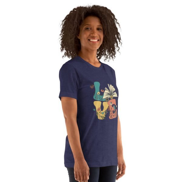 Vintage Unisex Love Vibes T-Shirt in Multiple Colors and Sizes - 100% Cotton Lightweight Tee with On-Demand Production - Image 11
