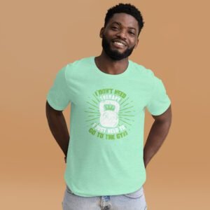 Get Motivated with our Workout Inspiration Tee - Perfect for the Gym | Black Heather, Heather Mint, Kelly, Navy | Sizes S-4XL | Fitness T-Shirt