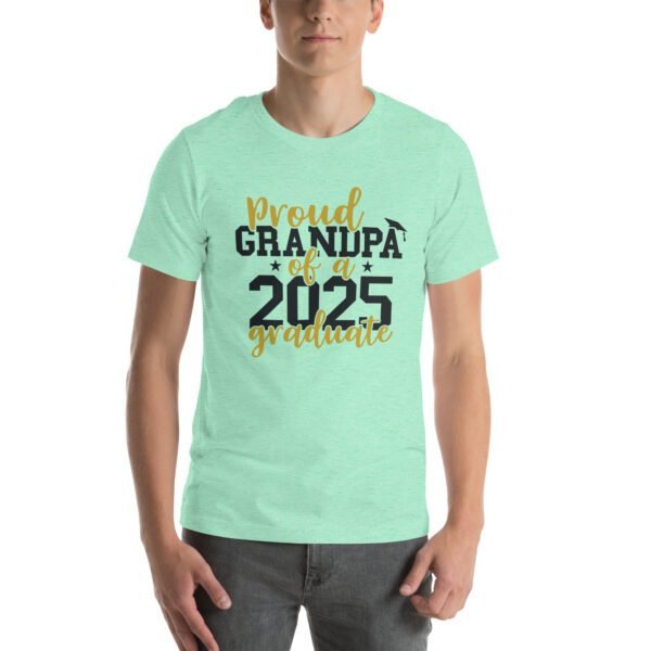 2025 Graduate Seniors T-Shirt in Asphalt, Citron, and Heather Mint - Grandpa's Pride Tee in Sizes 2XL-4XL, S-XL - Image 37
