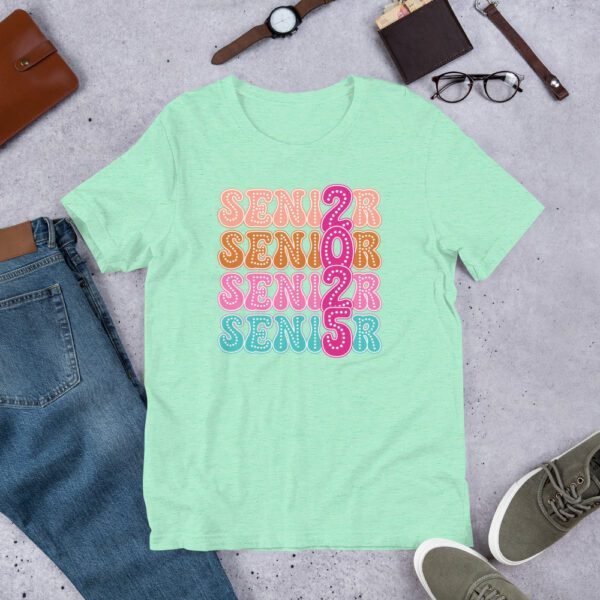 2025 Senior Class Tee-shirt in Black, Heather Midnight Navy, Mint, Peach, Kelly, Orange, Red, White | Sizes S-4XL | Soft - Image 8